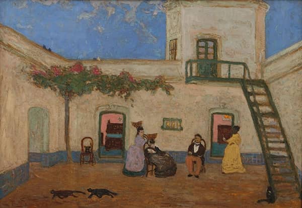 The Patio or Unitarian Patio 1880 | Oil Painting Reproduction