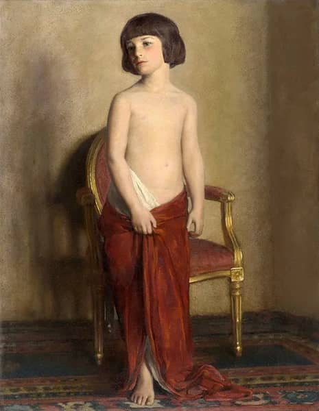 A Statuette c1914 by William Sargeant Kendall | Oil Painting Reproduction