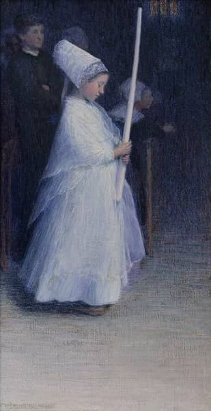 First Communion by William Sargeant Kendall | Oil Painting Reproduction