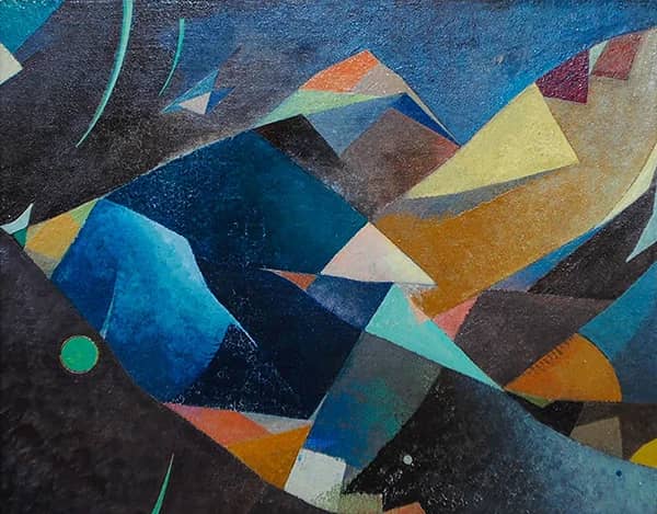 Abstract Mountain Landscape | Oil Painting Reproduction