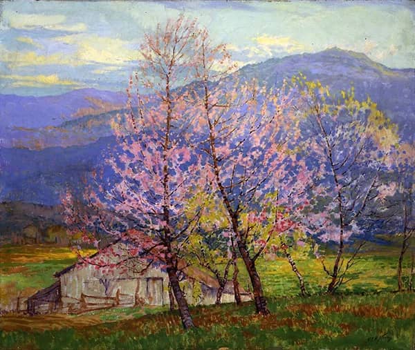 Against the Shadowy Hills c1918 | Oil Painting Reproduction