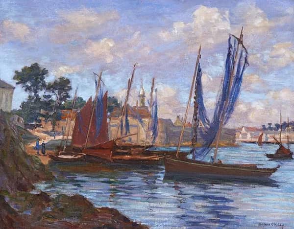 Fishing Boats at Concarneau | Oil Painting Reproduction