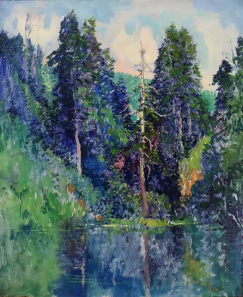 Wooded Landscape in the Great Smoky Mountains | Oil Painting Reproduction