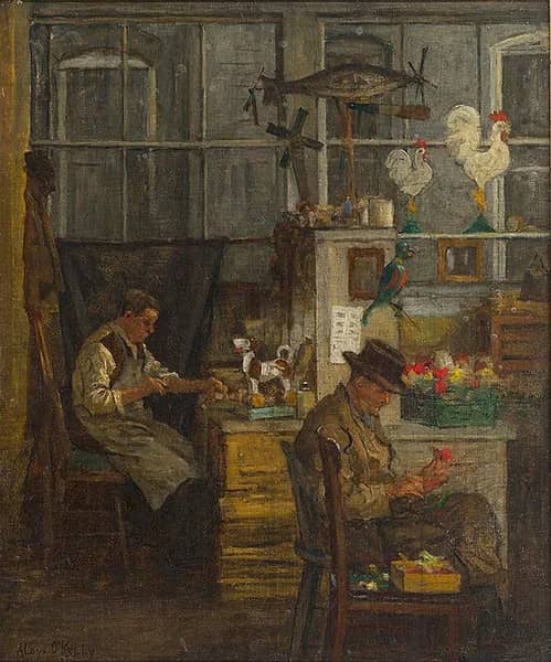 The Toymakers by Aloysius O'Kelly | Oil Painting Reproduction