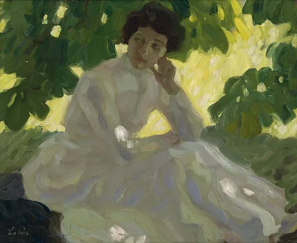 A Hot Day by Leo Putz | Oil Painting Reproduction