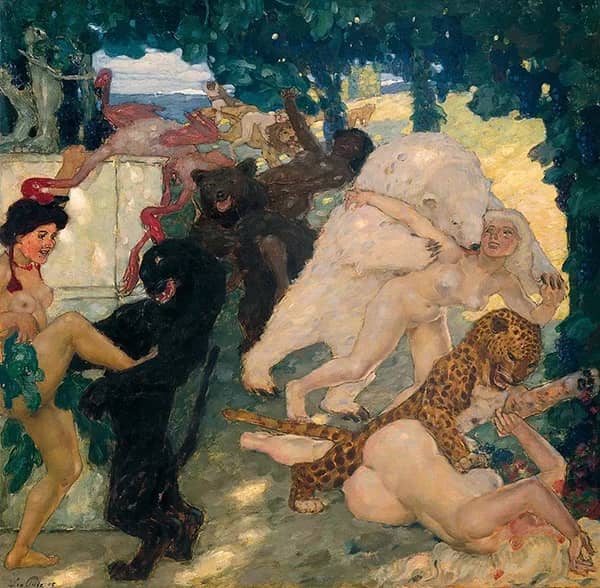 Bacchanale by Leo Putz | Oil Painting Reproduction