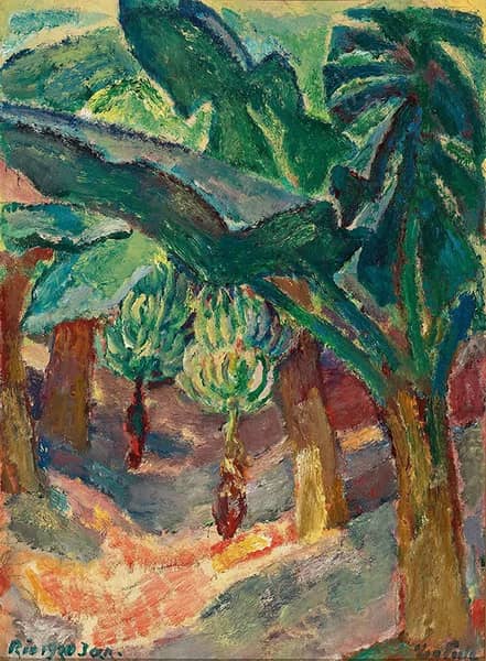 Banana Trees 1930 by Leo Putz | Oil Painting Reproduction