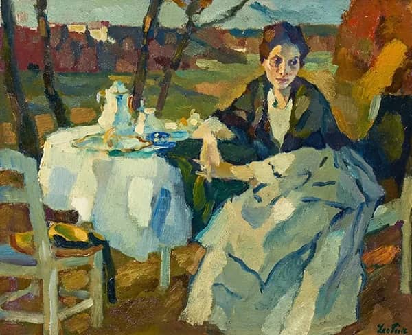 Evening Sun by Leo Putz | Oil Painting Reproduction