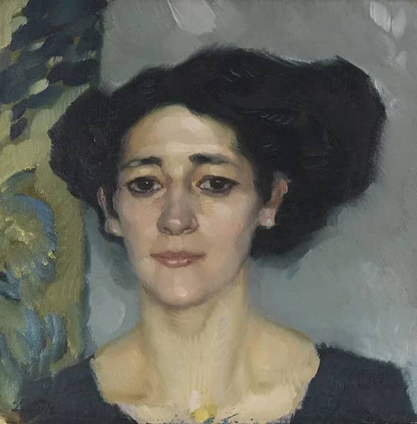 Portrait of a Woman c1910 by Leo Putz | Oil Painting Reproduction