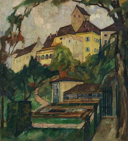 Schloss Seefeld IV 1923 by Leo Putz | Oil Painting Reproduction