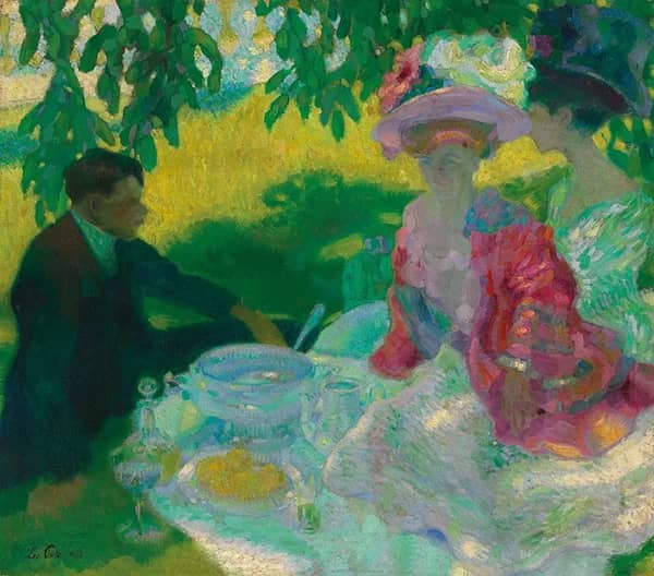 The Picnic by Leo Putz | Oil Painting Reproduction