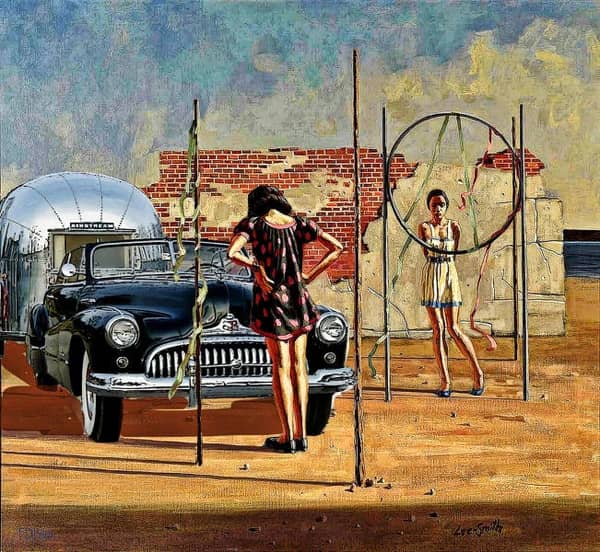 Celebrating Black History Month Airstream Confrontation 1970 | Oil Painting Reproduction