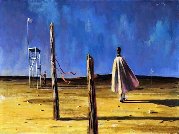 Desert Forms 1957 by Hughie Lee-Smith | Oil Painting Reproduction
