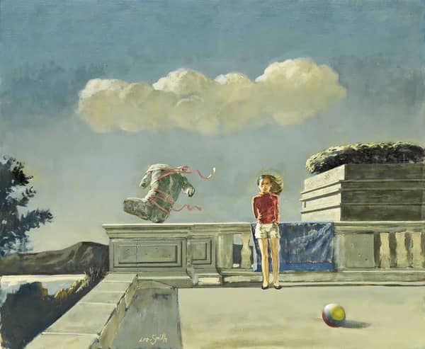 Detail of Prelude 1986 by Hughie Lee-Smith | Oil Painting Reproduction