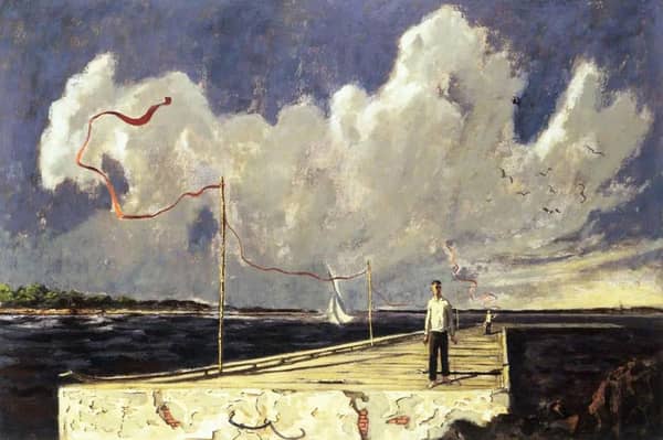 End of the Festival 1954 by Hughie Lee-Smith | Oil Painting Reproduction