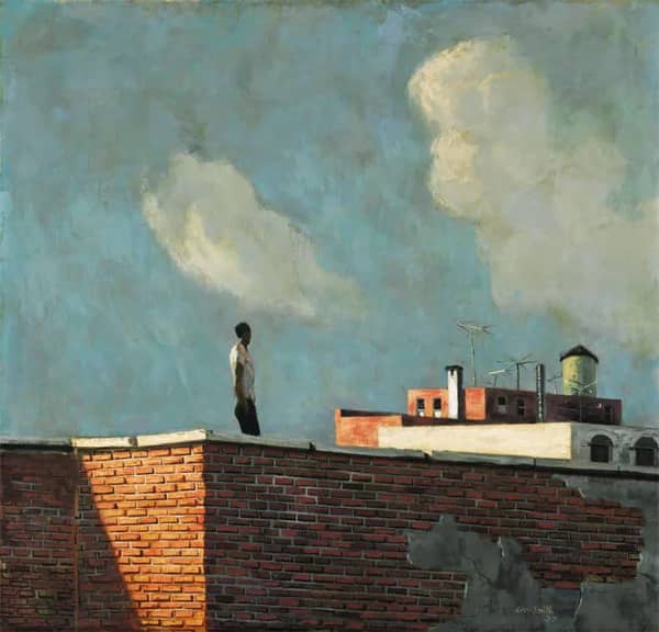 Rooftop 1957 by Hughie Lee-Smith | Oil Painting Reproduction