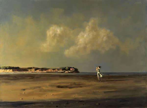 The Beach 1962 by Hughie Lee-Smith | Oil Painting Reproduction