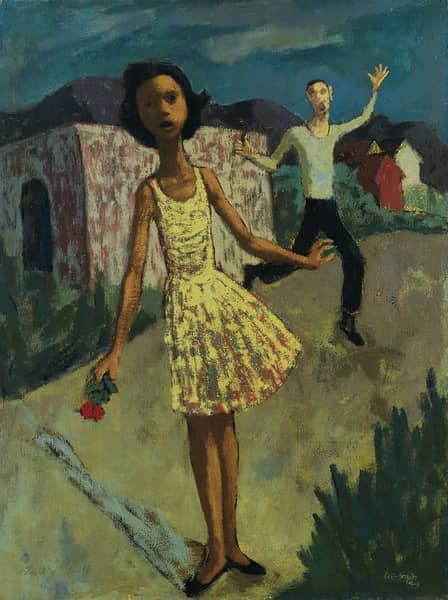 The Bouquet 1949 by Hughie Lee-Smith | Oil Painting Reproduction