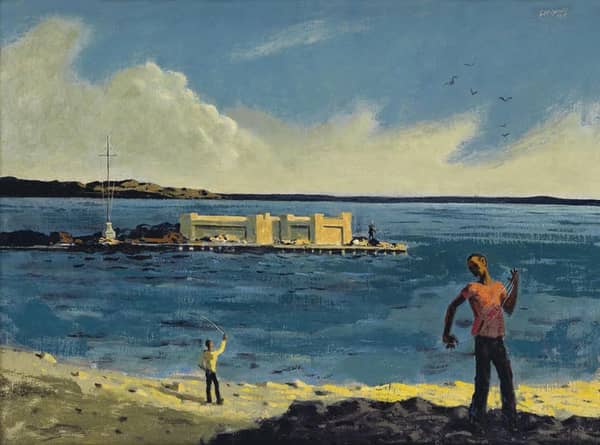 Untitled 1955 by Hughie Lee-Smith | Oil Painting Reproduction