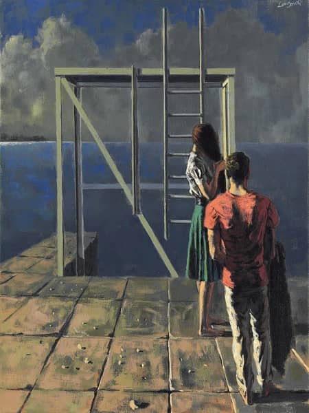 Untitled by Hughie Lee-Smith | Oil Painting Reproduction