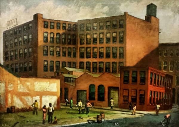 Untitled Warehouse by Hughie Lee-Smith | Oil Painting Reproduction