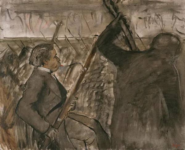 Musicians in the Orchestra 1870 by Edgar Degas | Oil Painting Reproduction