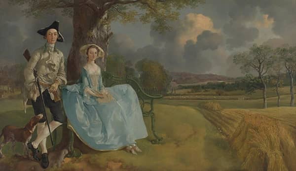 Mr and Mrs Andrews by Thomas Gainsborough | Oil Painting Reproduction