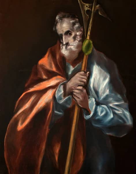San Judas Tadeo by El Greco | Oil Painting Reproduction