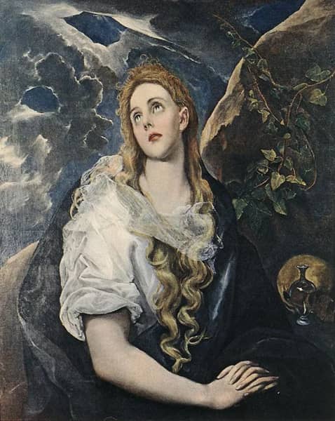 The Penitent Magdalene by El Greco | Oil Painting Reproduction