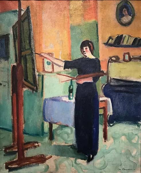Artist in her Studio 1905 by Emilie Charmy | Oil Painting Reproduction