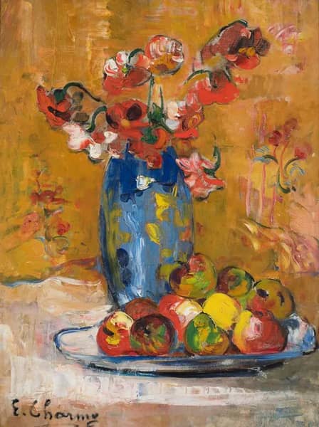 Flowers and Fruit c1904 by Emilie Charmy | Oil Painting Reproduction