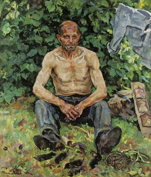 Portrait of the Mole Catcher Fedor Petrovich | Oil Painting Reproduction