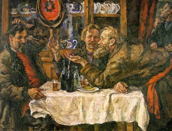 The Novgorodians 1925 by Pyotr Konchalovsky | Oil Painting Reproduction