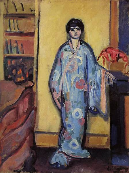Woman in a Japanese Dressing Gown c1907 | Oil Painting Reproduction