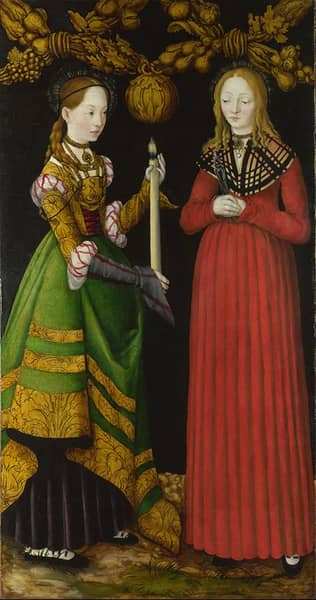 Saints Genevieve and Apollonia | Oil Painting Reproduction