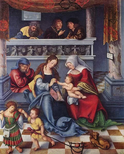 The Holy Kinship by Lucas Cranach the Elder | Oil Painting Reproduction