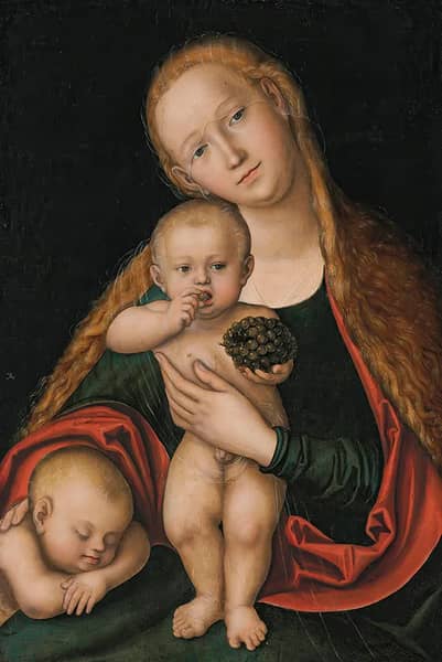 The Virgin and Child with Infant Saint John the Baptist Sleeping | Oil Painting Reproduction