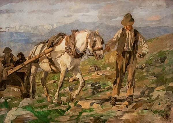 Asiago Plateau Vicenza by Ettore Tito | Oil Painting Reproduction
