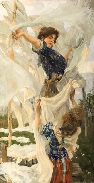 Favorable Weather by Ettore Tito | Oil Painting Reproduction