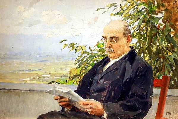 Portrait of Corrado Ricci 1918 by Ettore Tito | Oil Painting Reproduction