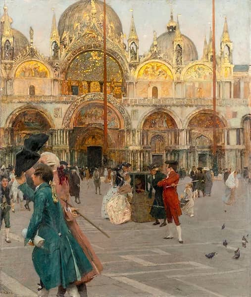 San Marco Eighteenth Century Scene | Oil Painting Reproduction