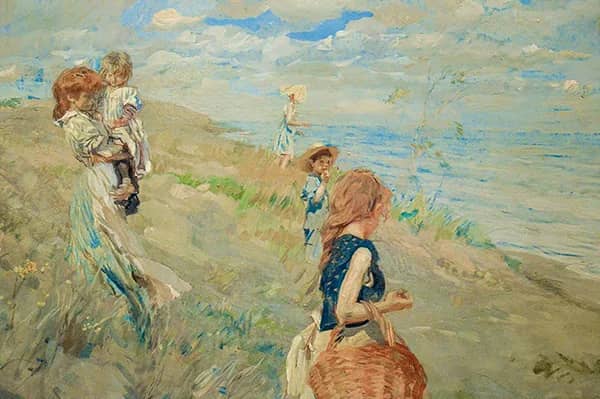 The Dunes by Ettore Tito | Oil Painting Reproduction