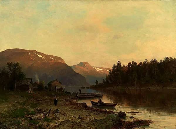 After the Fishing 1876 by Morten Muller | Oil Painting Reproduction