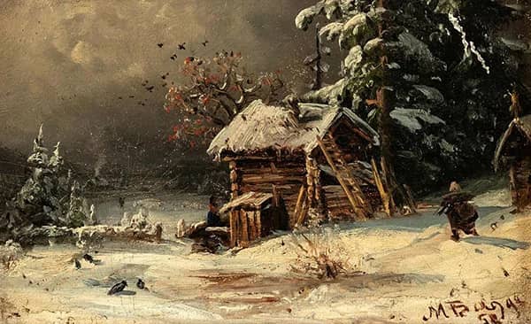 At the Fishing Water 1892 by Morten Muller | Oil Painting Reproduction
