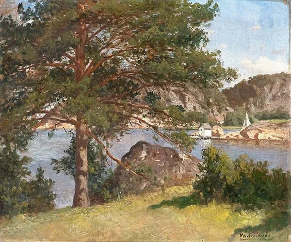 From Hvaler Northern Sando by Morten Muller | Oil Painting Reproduction