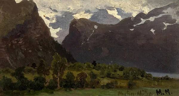 From Romsdalen 1874 by Morten Muller | Oil Painting Reproduction