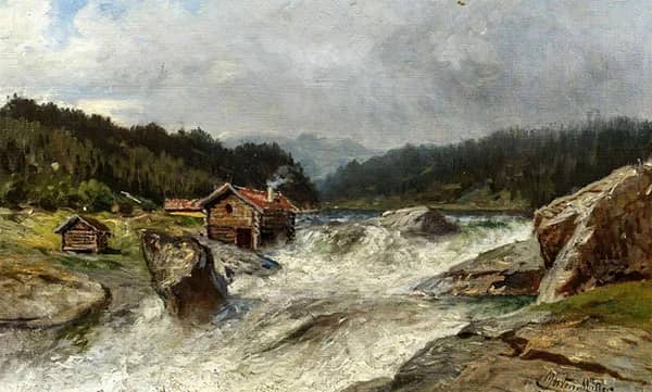 Landfall East Slidre by Morten Muller | Oil Painting Reproduction