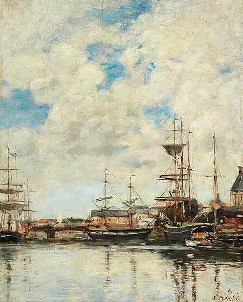 Dunkerque by Eugene Boudin | Oil Painting Reproduction