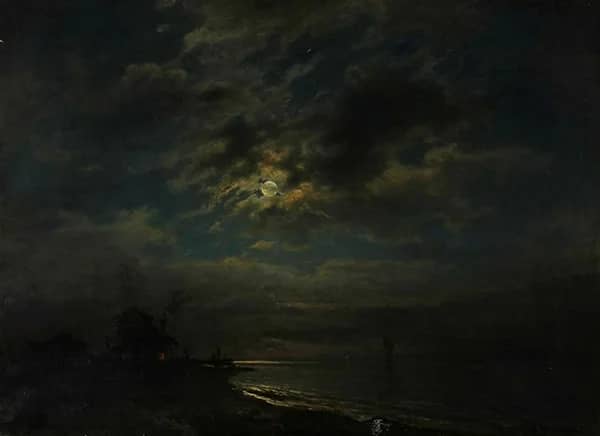Moonlight Landscape by Morten Muller | Oil Painting Reproduction