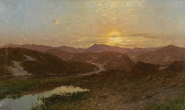 Mountain Landscape by Morten Muller | Oil Painting Reproduction
